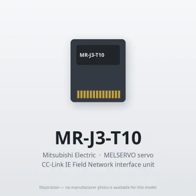 Mitsubishi Electric MR-J3-T10 – Mitsubishi MELSERVO servo CC-Link IE Field Network interface unit Mitsubishi Electric MR-J3-T10 – Mitsubishi MELSERVO servo CC-Link IE Field Network interface unit