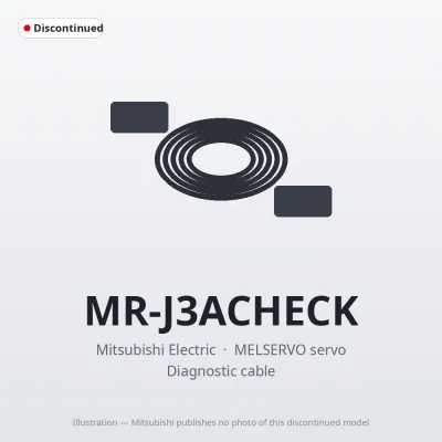 Mitsubishi Electric MR-J3ACHECK – Mitsubishi MELSERVO servo Diagnostic cable Mitsubishi Electric MR-J3ACHECK – Mitsubishi MELSERVO servo Diagnostic cable