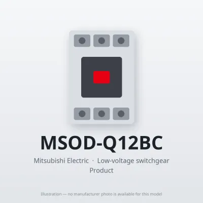 Mitsubishi Electric MSOD-Q12BC – Mitsubishi Low-voltage switchgear DC Interface Contactor Mitsubishi Electric MSOD-Q12BC – Mitsubishi Low-voltage switchgear DC Interface Contactor