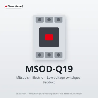 Mitsubishi Electric MSOD-Q19 – Mitsubishi Low-voltage switchgear DC Interface Contactor Mitsubishi Electric MSOD-Q19 – Mitsubishi Low-voltage switchgear DC Interface Contactor