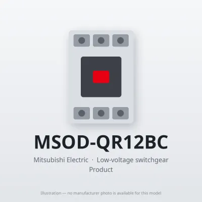 Mitsubishi Electric MSOD-QR12BC – Mitsubishi Low-voltage switchgear DC Interface Contactor Mitsubishi Electric MSOD-QR12BC – Mitsubishi Low-voltage switchgear DC Interface Contactor