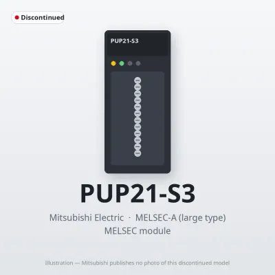 Mitsubishi Electric PUP21-S3 – Mitsubishi MELSEC-A Module Mitsubishi Electric PUP21-S3 – Mitsubishi MELSEC-A Module