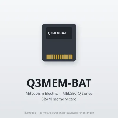 Mitsubishi Electric Q3MEM-BAT – Mitsubishi MELSEC-Q Series Memory card Mitsubishi Electric Q3MEM-BAT – Mitsubishi MELSEC-Q Series Memory card