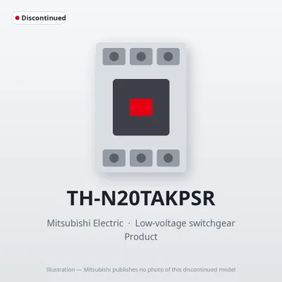 Mitsubishi Electric TH-N20TAKPSR – Mitsubishi Low-voltage switchgear Thermal Overload Relay Mitsubishi Electric TH-N20TAKPSR – Mitsubishi Low-voltage switchgear Thermal Overload Relay