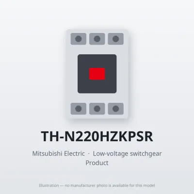 Mitsubishi Electric TH-N220HZKPSR – Mitsubishi Low-voltage switchgear Thermal Overload Relay Mitsubishi Electric TH-N220HZKPSR – Mitsubishi Low-voltage switchgear Thermal Overload Relay