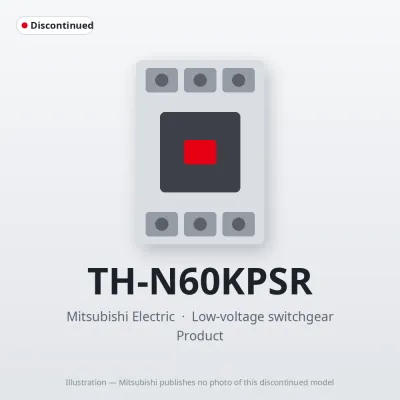 Mitsubishi Electric TH-N60KPSR – Mitsubishi Low-voltage switchgear Thermal Overload Relay Mitsubishi Electric TH-N60KPSR – Mitsubishi Low-voltage switchgear Thermal Overload Relay