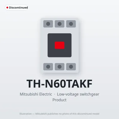 Mitsubishi Electric TH-N60TAKF – Mitsubishi Low-voltage switchgear Thermal Overload Relay Mitsubishi Electric TH-N60TAKF – Mitsubishi Low-voltage switchgear Thermal Overload Relay