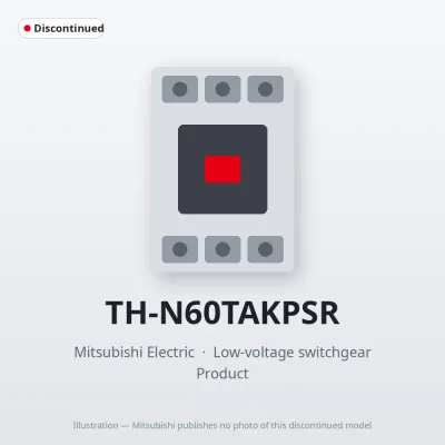 Mitsubishi Electric TH-N60TAKPSR – Mitsubishi Low-voltage switchgear Thermal Overload Relay Mitsubishi Electric TH-N60TAKPSR – Mitsubishi Low-voltage switchgear Thermal Overload Relay