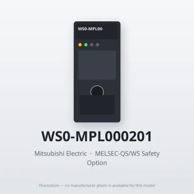 Mitsubishi Electric WS0-MPL000201 – Mitsubishi MELSEC-QS/WS Safety CPU Mitsubishi Electric WS0-MPL000201 – Mitsubishi MELSEC-QS/WS Safety CPU