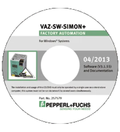 Pepperl Fuchs VAZ-SW-SIMON+ – Configuration software Pepperl Fuchs VAZ-SW-SIMON+ – Configuration software