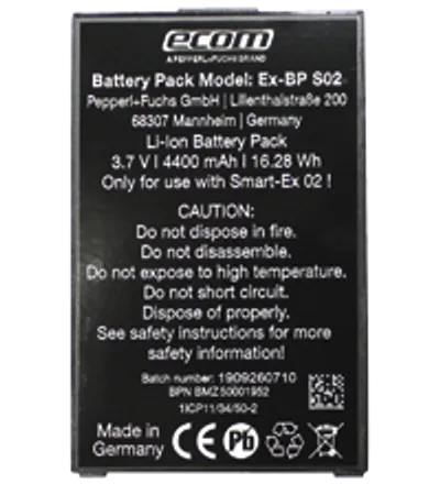 Pepperl Fuchs Ex-BP S02 – Battery pack Pepperl Fuchs Ex-BP S02 – Battery pack
