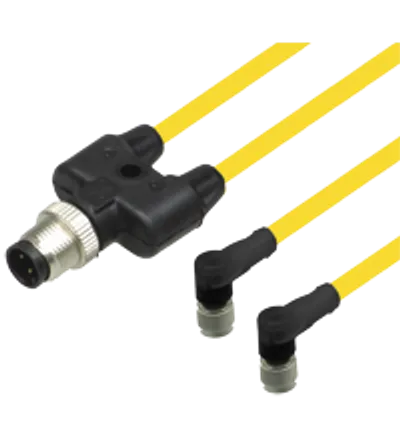 Pepperl Fuchs V1-W-YE0,6M-PUR-A1-T-V1-G – Y connection cable