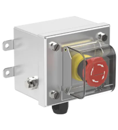 Pepperl Fuchs LRS1.B.E4MZAR.B.1 – Control Unit Ex e, Stainless Steel, Emergency Stop Button Pepperl Fuchs LRS1.B.E4MZAR.B.1 – Control Unit Ex e, Stainless Steel, Emergency Stop Button