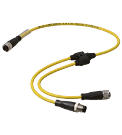Pepperl Fuchs V1S/V1-YE0,15-PUR-A1-TEE-0,3-V1 – Y connection cable Pepperl Fuchs V1S/V1-YE0,15-PUR-A1-TEE-0,3-V1 – Y connection cable