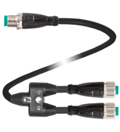 Pepperl Fuchs V1-G-1,5/0,5-PUR-U-TEE-4M-V1-G – Y connection cable
