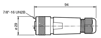 Pepperl Fuchs V94-G-SI – Male connector, field-attachable Pepperl Fuchs V94-G-SI – Male connector, field-attachable