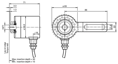 Pepperl Fuchs ENA58IL-R15YY5-1212SI2-RAY:01 – Absolute rotary encoder Pepperl Fuchs ENA58IL-R15YY5-1212SI2-RAY:01 – Absolute rotary encoder