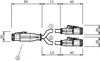 Pepperl Fuchs DT2S/DT2S-G-0,3M-PUR-O1-T-DT4S – Y connection cable — photo 3 of 4