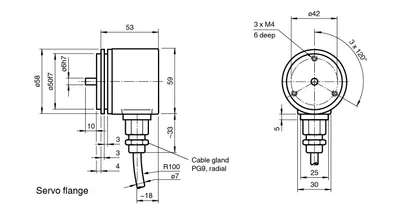 Pepperl Fuchs AVM58W-032K1R0G5-1212 – Multiturn absolute rotary encoder Pepperl Fuchs AVM58W-032K1R0G5-1212 – Multiturn absolute rotary encoder