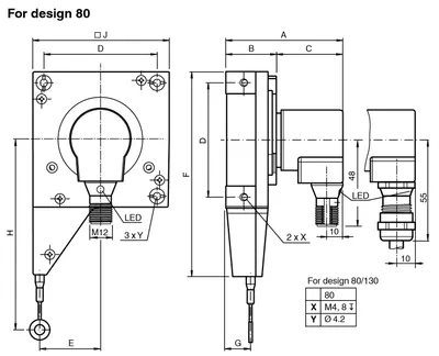 Pepperl Fuchs ECA10TL-03BNY-B20BD:01 – Cable pull rotary encoder