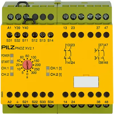 Pilz 774558 – PNOZ XV2.1 300/24-240VACDC 2n/o 2n/o t