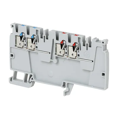 Rockwell Automation / Allen-Bradley 1492-P10PD3E-2B2RE – IEC Feed-Through Push-in Terminal Block