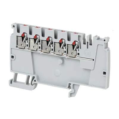 Rockwell Automation / Allen-Bradley 1492-P10PD3E-5RE – IEC Feed-Through Push-in Terminal Block