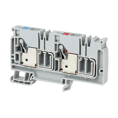 Rockwell Automation / Allen-Bradley 1492-P10PD3S-1B1RE – IEC Feed-Through Push-in Terminal Block