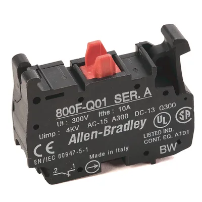 Rockwell Automation / Allen-Bradley 800F-Q01 – 22mm Contact Block 800F PB