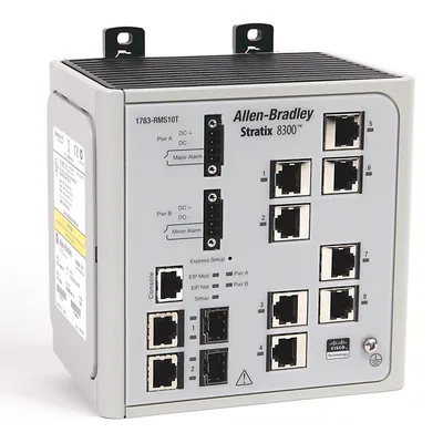 Allen-Bradley 1783-RMS10T – Stratix 8300 10 Port Ethernet Switch Allen-Bradley 1783-RMS10T – Stratix 8300 10 Port Ethernet Switch