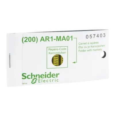 Schneider Electric AR1MB01Z – Marker, Linergy TR cable ends, yellow, clipin type, character Z, Symbolic, set of 200
