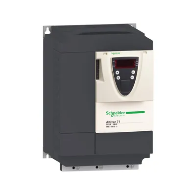Variable speed drive, Altivar 71, 18.5kW, 25hp, 380 to 480V, 60.2dB, EMC filter, without graphic terminal, CANopen, Modbus, wear part