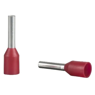 Schneider Electric AZ5CE010D – Cable ends, Linergy TR cable ends, single conductor, red, 1mmÂ², for insulated, medium size, 5 sets of 200