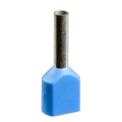Schneider Electric AZ5DE007 – Cable end, Linergy TR cable ends, twin conductor, blue, 0.75mmÂ², for insulated cable, medium size, 5 sets of 50