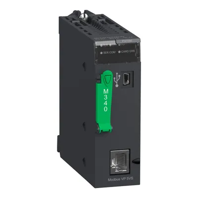 Schneider Electric BMXP341000 – Processor module M340 - max 512 discrete + 128 analog I/O - Modbus