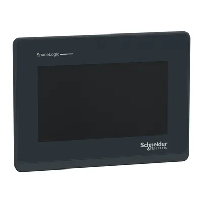 SpaceLogic Operator Display, 7” HMI for monitoring plant and zone controllers, BACnet /IP, panel-mounted in equipment room
