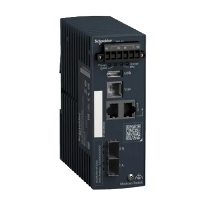 Schneider Electric MCSESR043F2LM0 – Redundancy Switch, Modicon Networking, 2 ports for copper, 2 SFP ports