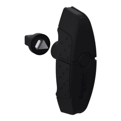 Schneider Electric NSYAEDLT6S3D – Triangular lock insert 6,5 CNOMO for PanelSeT S3D enclosures.