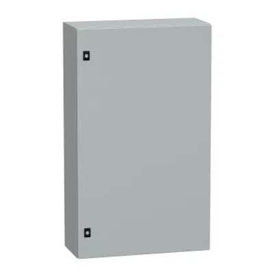 Schneider Electric NSYCRN106250P – PanelSeT CRN plain door with mount.plate. H1000xW600xD250 IP66 IK10 RAL7035..