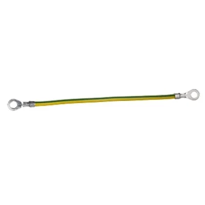 Schneider Electric NSYEL166D6 – Earth leads section 6mmÂ², length 160mm, eyelet hole 6,4mm. Packaging unit: 10.