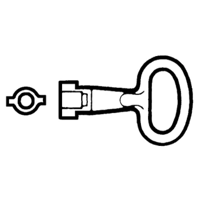 Schneider Electric NSYLDB5 – Metal key for 5mm double bar insert