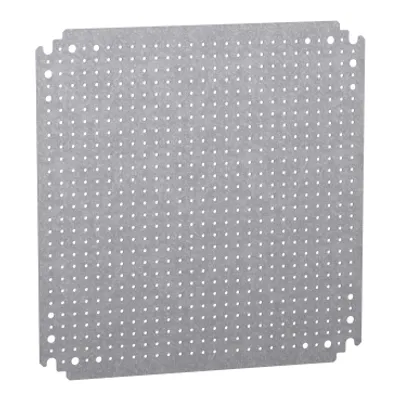 Schneider Electric NSYMF44 – Microperforated mounting plate H400xW400 w/holes diam 3,6mm on 12,5mm pitch