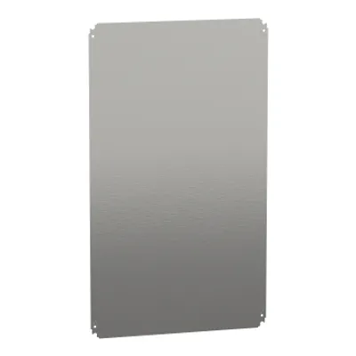 Schneider Electric NSYMM106 – Plain mounting plate H1000xW600mm made of galvanised sheet steel