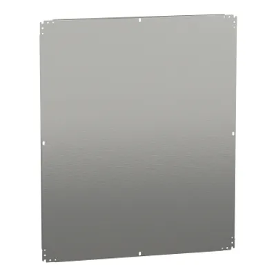 Schneider Electric NSYMM1210 – Plain mounting plate H1200xW1000mm Galvanised sheet steel Reversible dimension