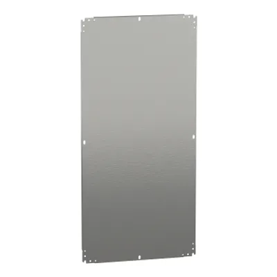 Schneider Electric NSYMM126 – Plain mounting plate H1200xW600mm made of galvanised sheet steel