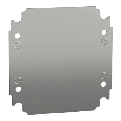 Schneider Electric NSYMM22 – Plain mounting plate H200xW200mm made of galvanised sheet steel