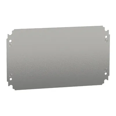 Schneider Electric NSYMM2540 – Plain mounting plate H250xW400mm made of galvanised sheet steel
