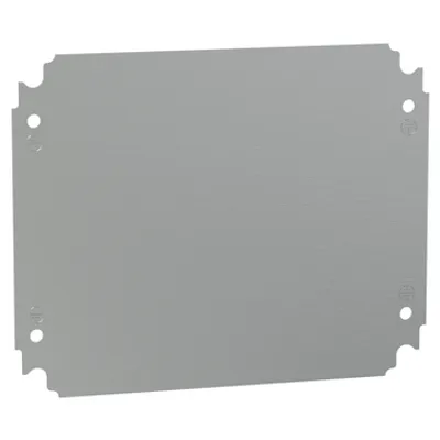 Schneider Electric NSYMM3025 – Plain mounting plate H300xW250mm made of galvanised sheet steel