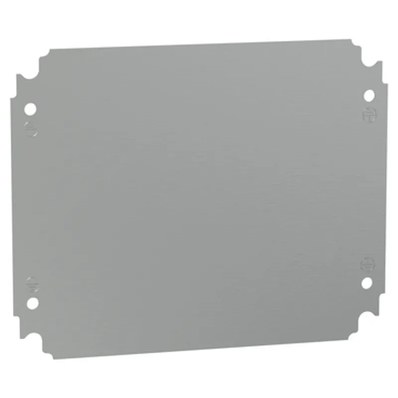Plain mounting plate H300xW250mm made of galvanised sheet steel — photo 1 of 2