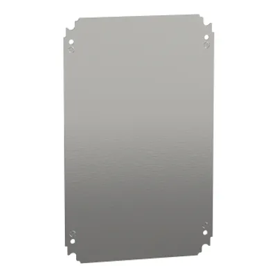 Schneider Electric NSYMM3045 – Plain mounting plate H300xW450mm made of galvanised sheet steel